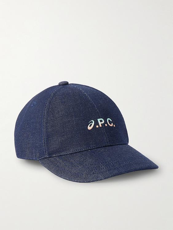 Print dark blue cap from A.P.C