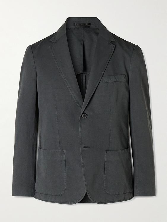 Dark grey blazer from Sunspel