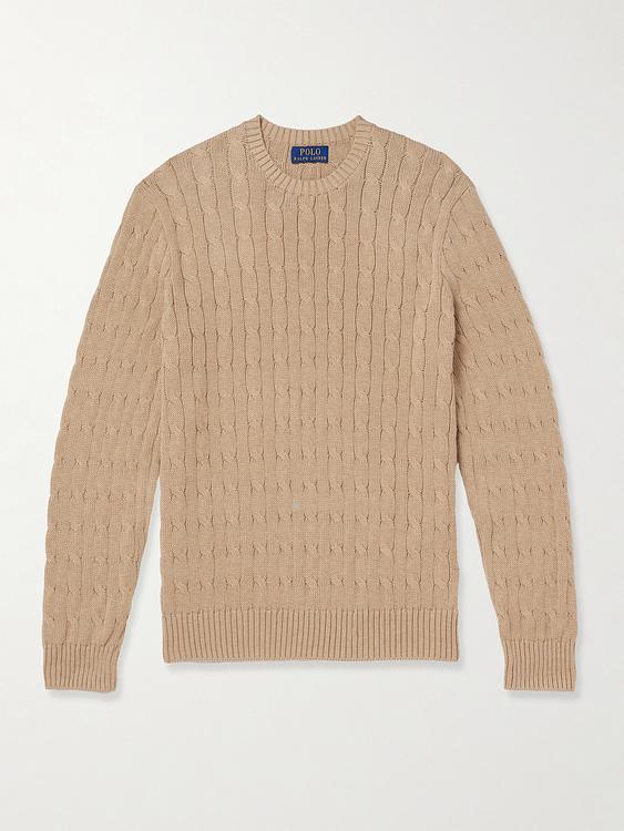 Taupe cashmere sweater from Polo Ralph Lauren