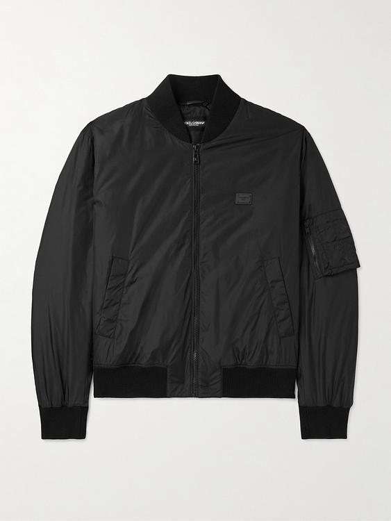 Black bomber jacket from Dolce&Gabbana
