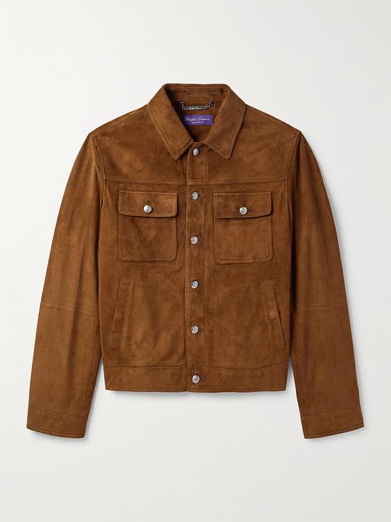 Brown leather jacket from Ralph Lauren Purple Label