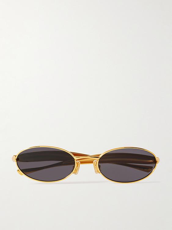 Multicolor d-frame sunglasses from Bottega Veneta