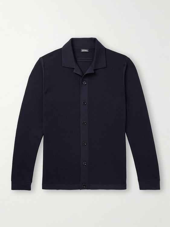 Black cardigan from Zegna