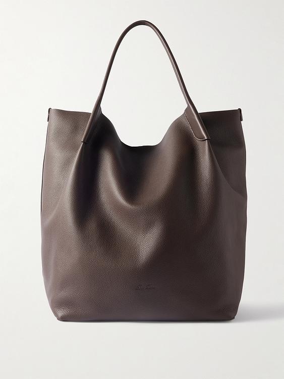 Dark brown tote bag from Loro Piana