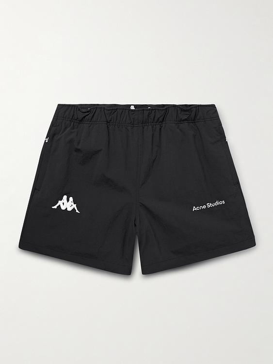 Print black boxer shorts from Acne Studios