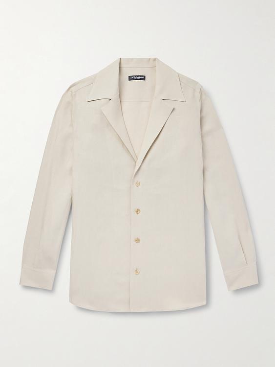 White linen shirt from Dolce&Gabbana