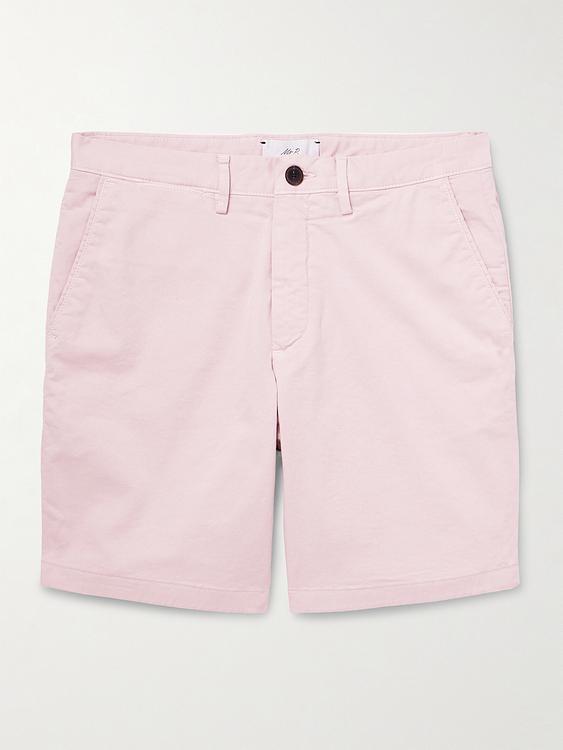 Light pink chino shorts from Mr P.