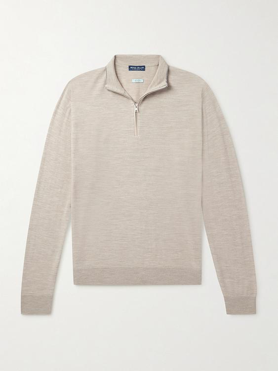 Beige half-zip from Peter Millar