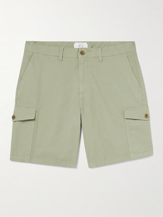 Beige cargo shorts from Mr P.