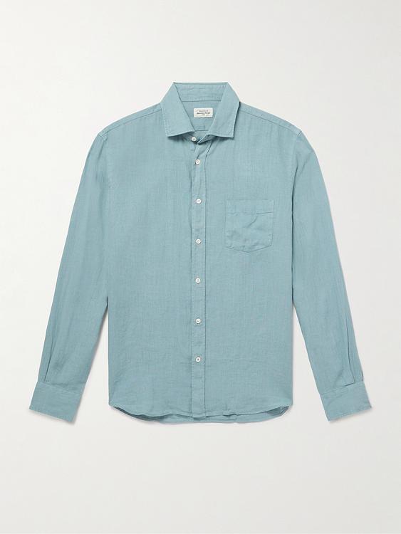 Blue linen shirt from Hartford