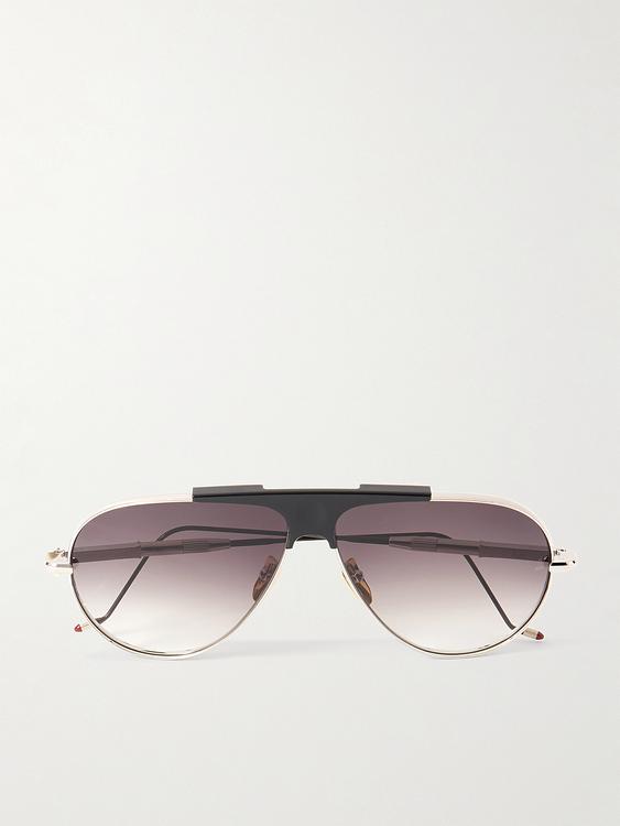 Taupe d-frame sunglasses from Jacques Marie Mage