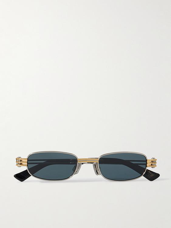 Multicolor d-frame sunglasses from Bottega Veneta