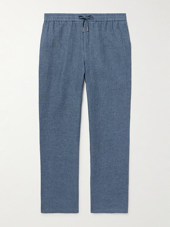 Dark grey linen trousers from Mr P.