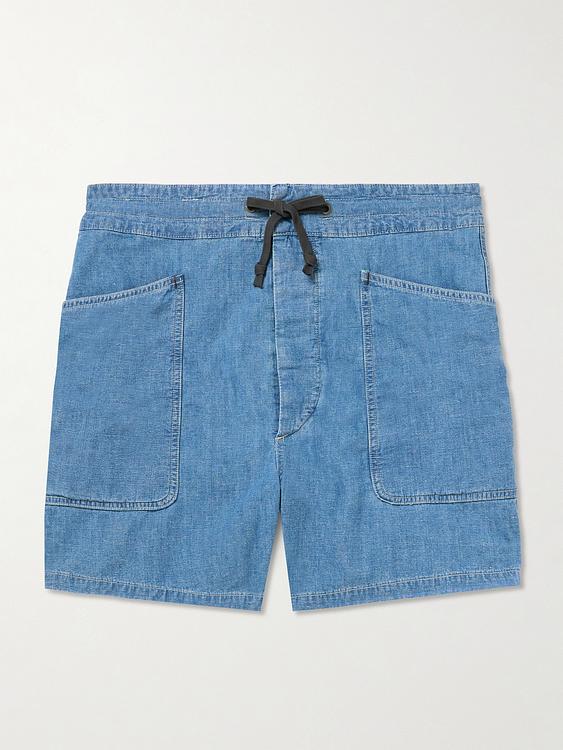 Blue denim shorts from RRL