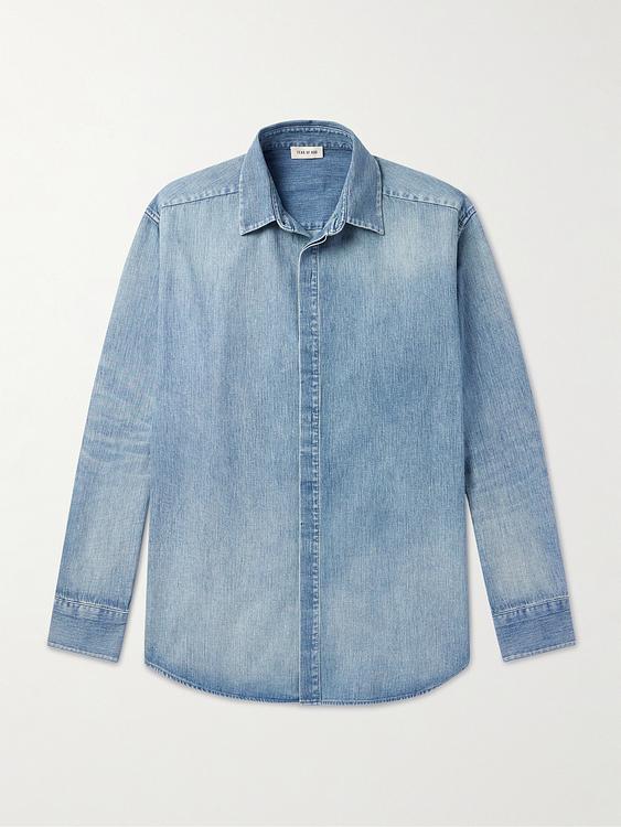 Blue denim shirt from Fear Of God