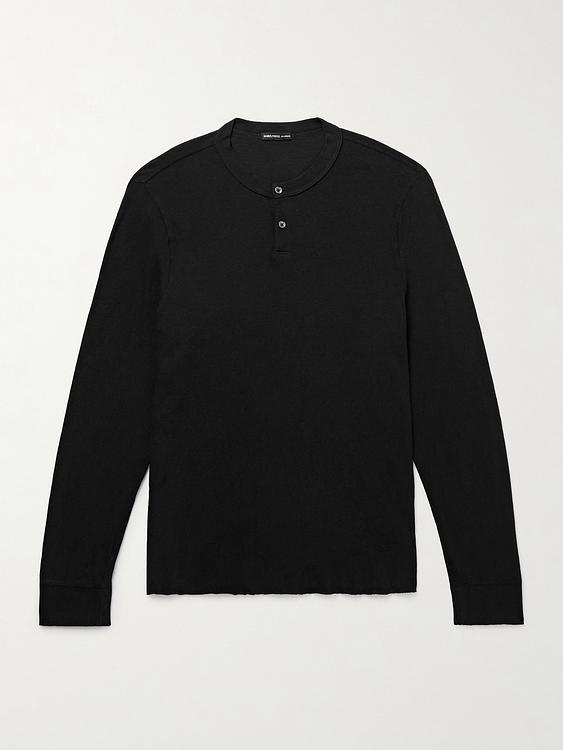 Black henley shirt from James Perse