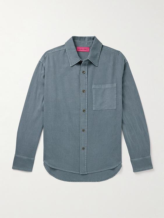 Blue overshirt from The Elder Statesman