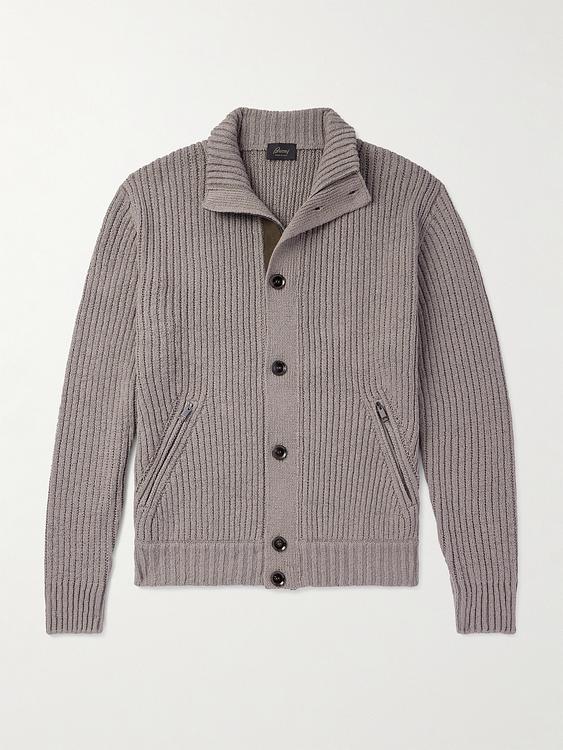 Grey cardigan from Brioni