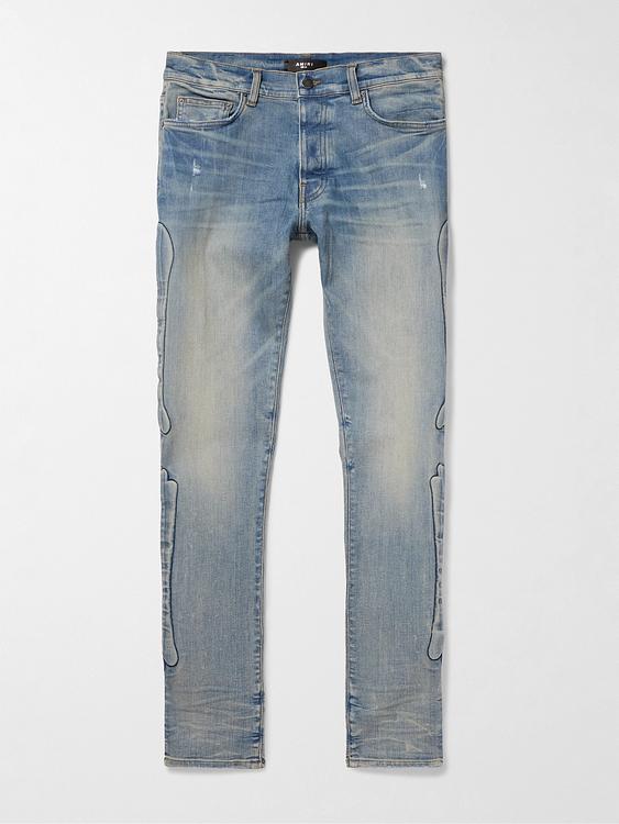 Blue distressed jeans from Amiri