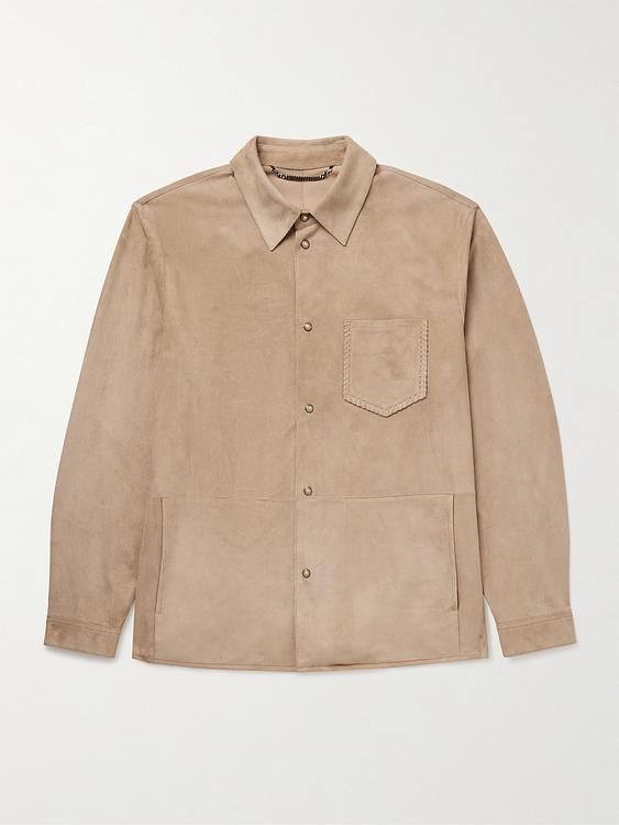 Taupe overshirt from Canali