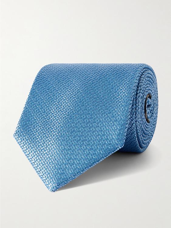 Blue tie from Brioni