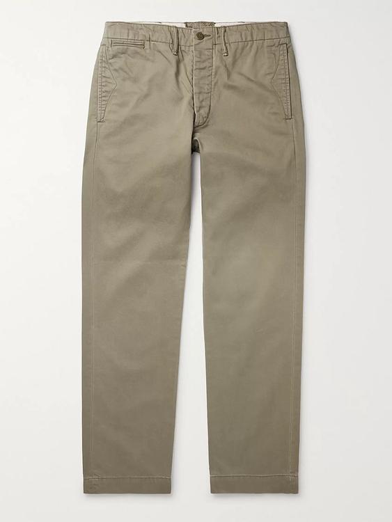 Taupe chinos from RRL