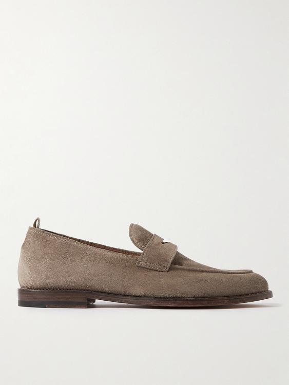 Taupe loafers from Officine Creative