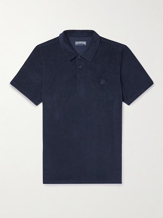 Black short sleeve polo shirt from Vilebrequin