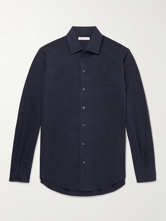 Black casual shirt from Loro Piana