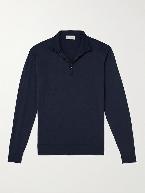 Black half-zip from John Smedley