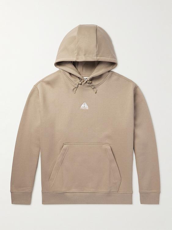 Taupe hooded sweatshirt from Nike