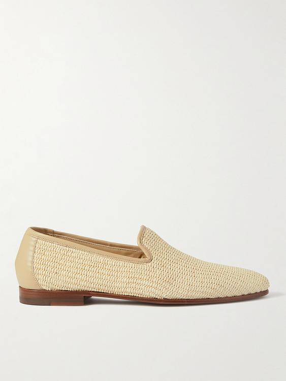Beige loafers from Manolo Blahnik