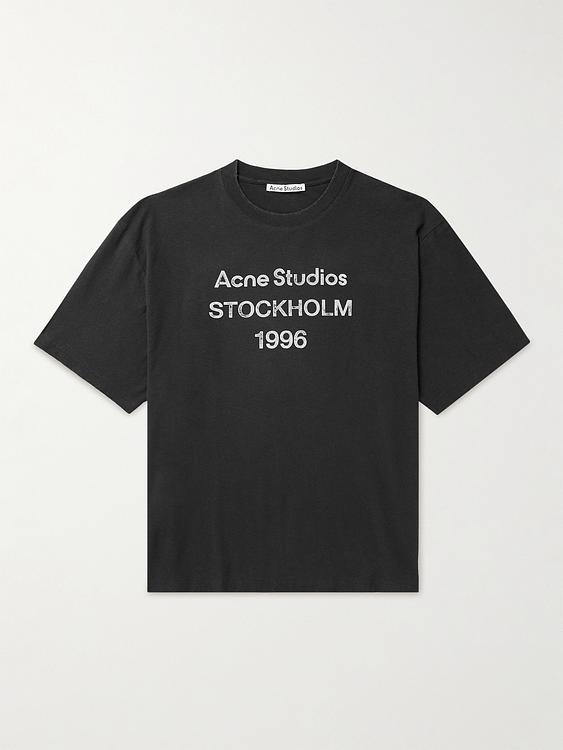Print black t-shirt from Acne Studios