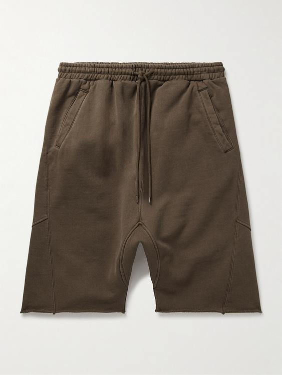 Dark brown sweatshorts from Entire Studios