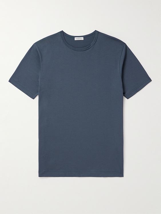 Dark grey t-shirt from Sunspel
