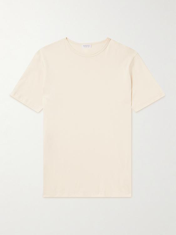 White t-shirt from Sunspel