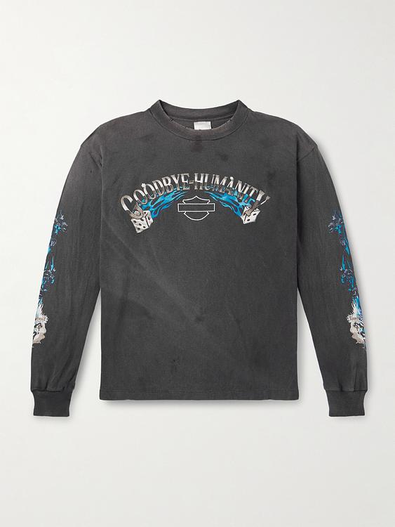 Print dark grey sweatshirt from Saint Mxxxxxx