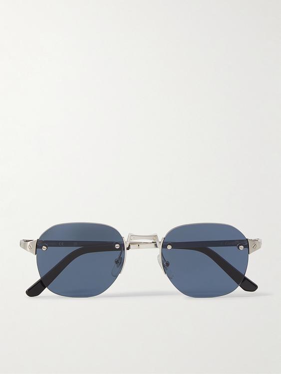 Dark grey d-frame sunglasses from Cartier Eyewear