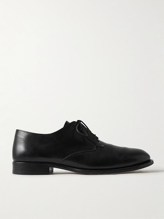 Black derby shoes from The Row