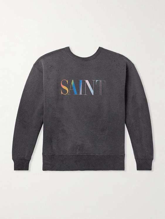 Print dark grey sweatshirt from Saint Mxxxxxx