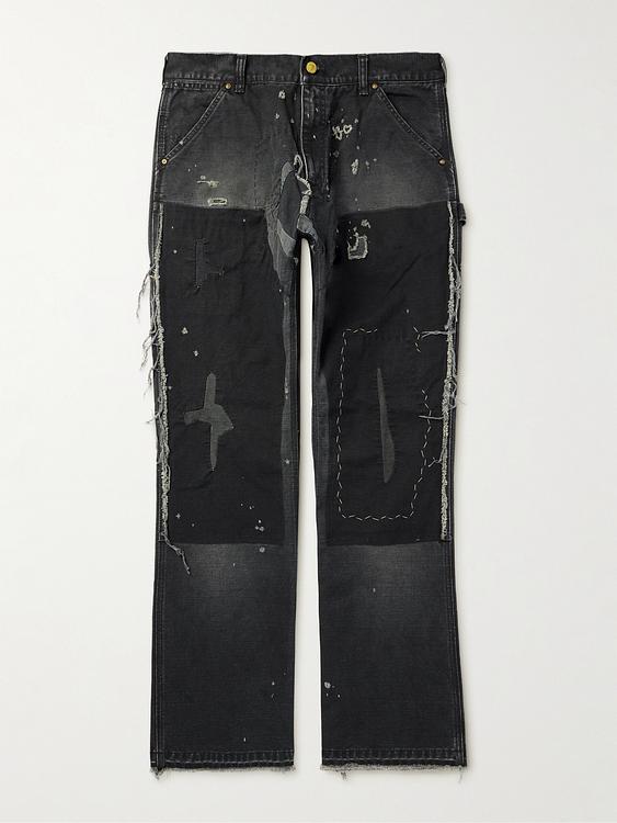 Black wide-leg jeans from Saint Mxxxxxx