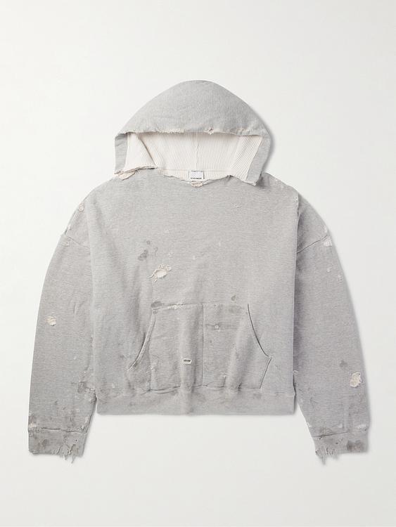 Grey hooded sweatshirt from Readymade