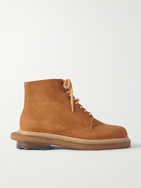 Brown lace-up boots from J.M. Weston