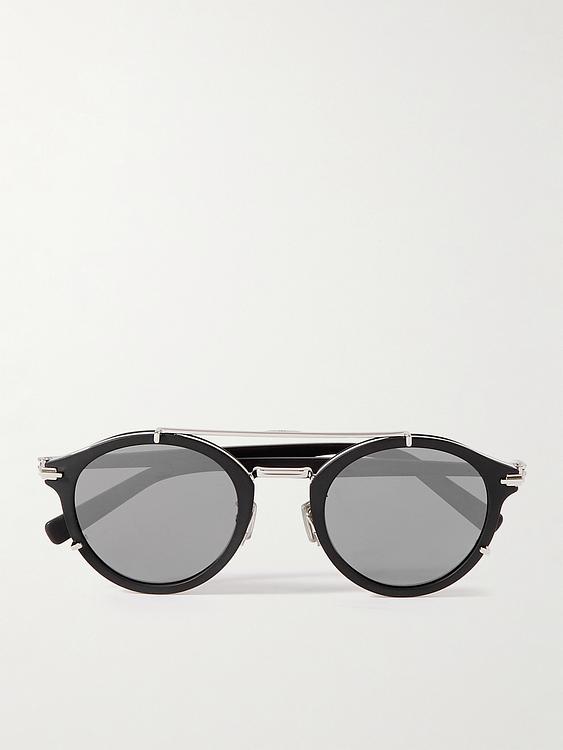 Grey round frame sunglasses from Dior Eyewear