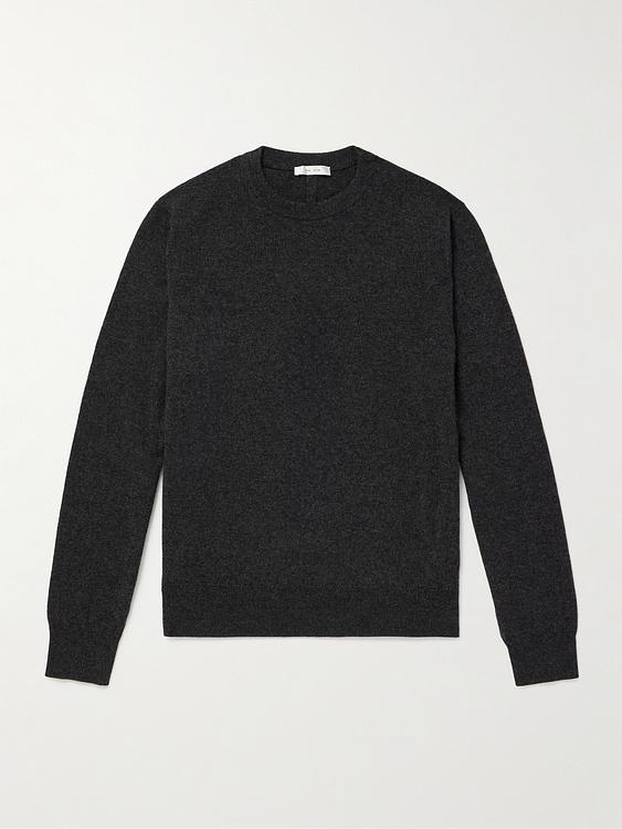 Black cashmere sweater from The Row
