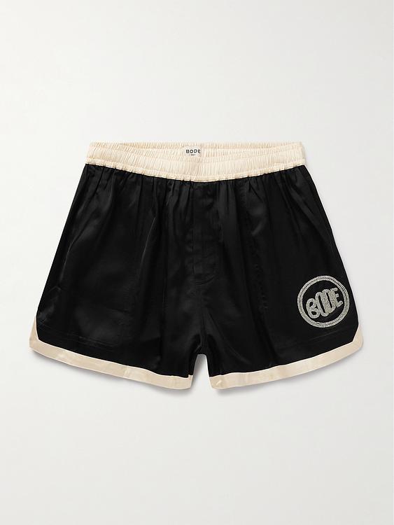 Black boxer shorts from Bode