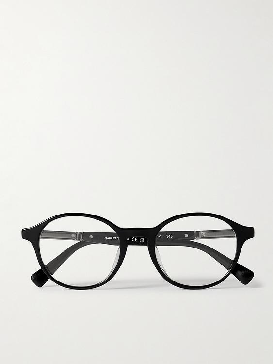 Black d-frame glasses from Brunello Cucinelli