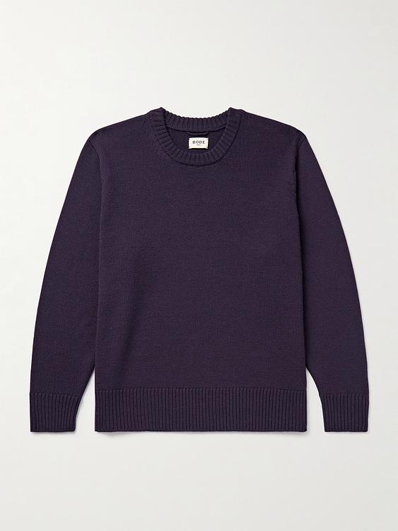 Dark blue sweater from Bode