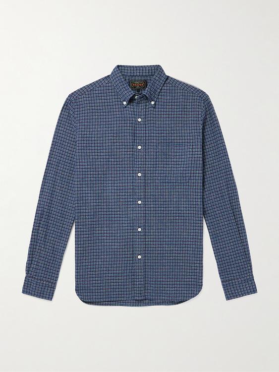 Dark blue flannel shirt from Beams Plus