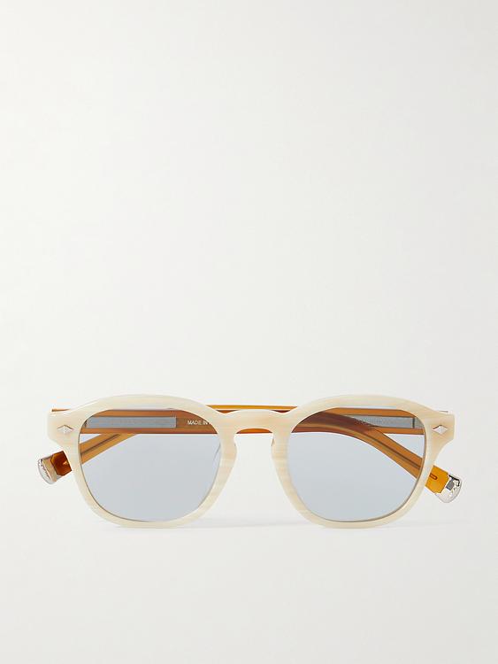 Grey d-frame sunglasses from Brunello Cucinelli